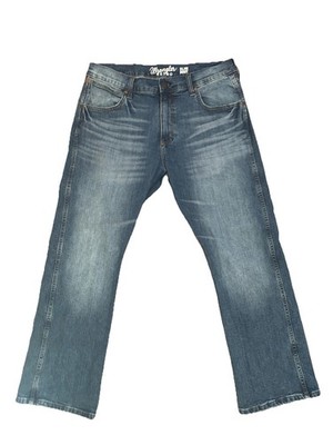 Wrangler Retro Slim Boot Jeans Mens 34x30 (28) Blue Bootcut Cowboy Rodeo Western