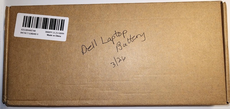 New in Pkg Genuine 3HWPP Battery Inspiron 17 7500 7506 7706 15.2V 4-Cell 68Wh