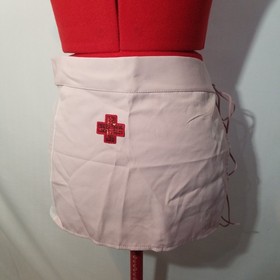 Light Pink Nurse Sexy Lingerie Top Skirt Headband Costume