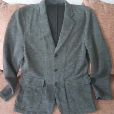 Bequeme Herrenjacke Christian Berg Gr. 50 in Trendfarbe Grau 60% Wolle 