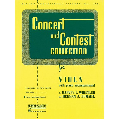Hal Leonard Rubank Concert Contest Viola/Piano