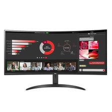 LG 34WR50QC-B 34" Curved Ultrawide WQHD 3440 x 1440 Monitor, Black