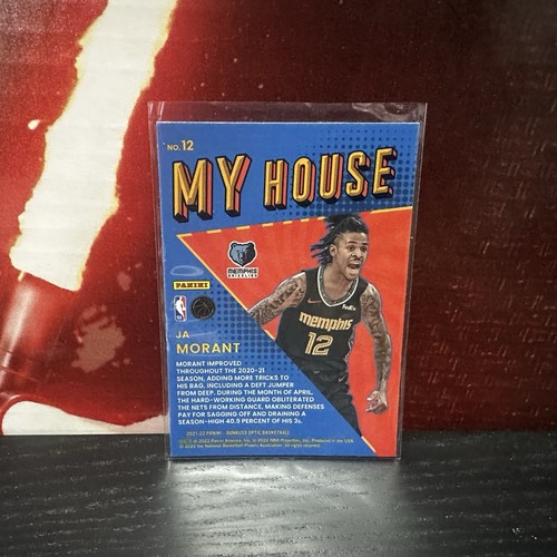 2021-22 Panini Donruss Optic JA MORANT My House Prizm #12 Memphis Grizzlies - Picture 2 of 2