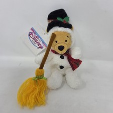 NEW The Disney Store Winnie the Pooh Snowman Pooh Costume 8" Plush White NWT