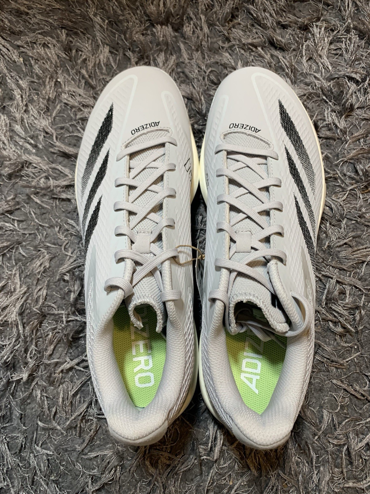 Adidas Adizero Electric Baseball Metal Cleats Men Sz 12.5 Grey Black IF3266 NEW thumbnail 6