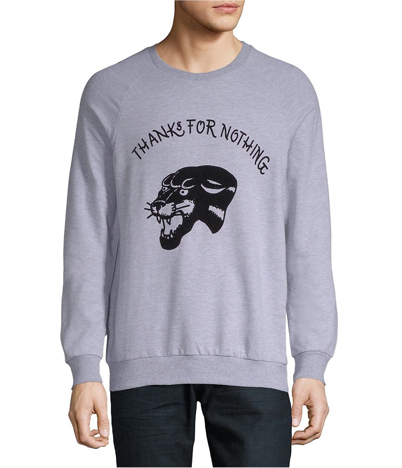 Elevenparis Mens Thanks For Nothing Sweatshirt Grey Large 14290₽
