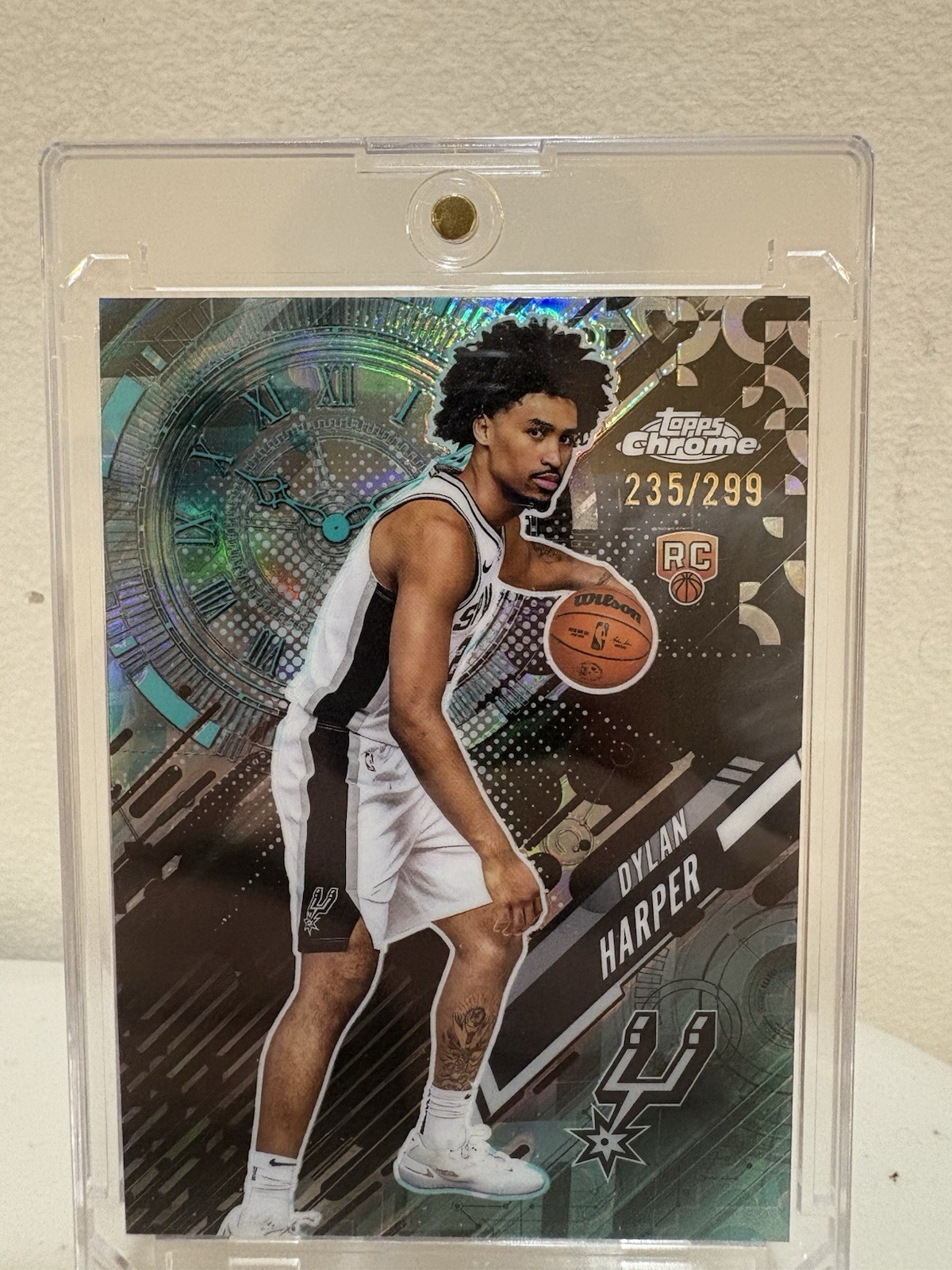 2025-26 Topps Chrome Go Time Dylan Harper Teal /299