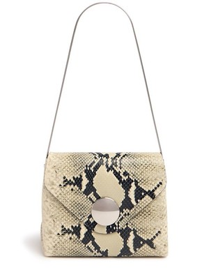 Khaite - Women - Bobbi python embossed leather bag - Natural