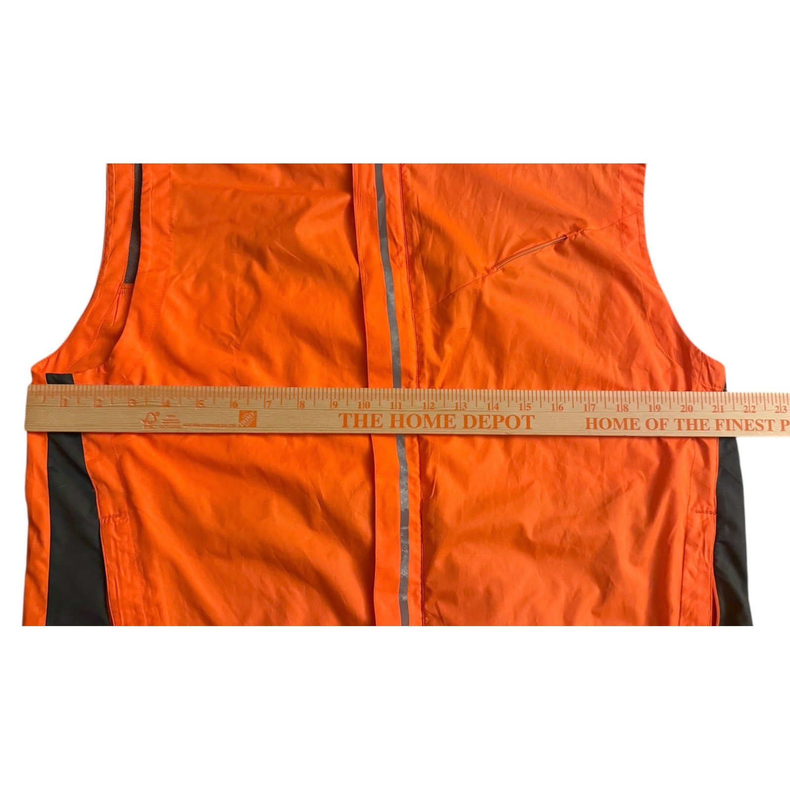 Saucony Vizipro Mens Orange Reflective Running Vest Size Medium thumbnail 8