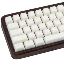 Keycaps Milky White 114 Keys Double Shot PBT Cherry Profile Minimalist