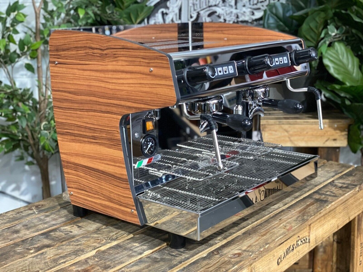 エコラックスECOLUX-E2 業務用　エスプレッソマシーン　CARIMALI CARIMALI PRATICA E2 2 GROUP NEW STAINLESS & TIMBER SIDES ESPRESSO