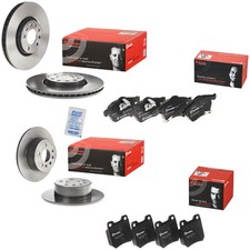 Brembo Bremsscheiben + Bremsbeläge Vorne Hinten passend für Saab 9-3 2.0