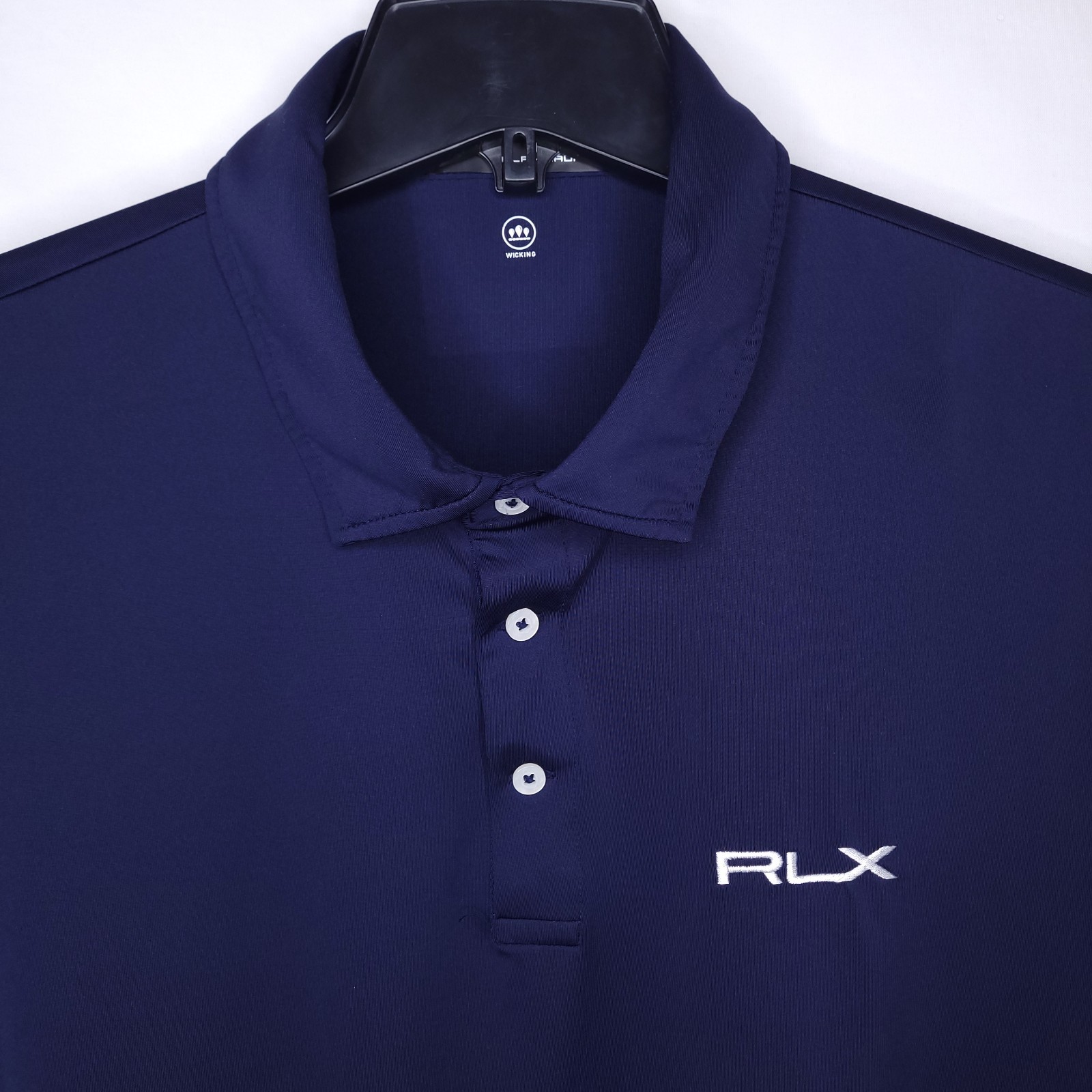 RLX Ralph Lauren Polo Shirt Mens XXL Navy Blue Wicking Golf Performance
