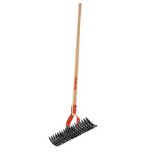 True Temper 1914000 Adjustable Thatching Rake 54-Inch Wood Handle