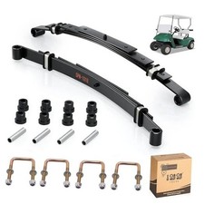 Heavy Duty Golf Cart Rear Leaf Spring Kit - 4-leaf Spring with Bushings 