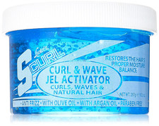 Curl Wave Gel and Activator Moisturizing Formula 10.5 Ounce Black