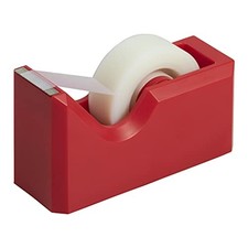 Colorful Desk Tape Dispensers - - Sold Individually Pack of 1 Red