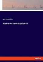 Poems On Various Subjects Jane Roseboom Taschenbuch Kartoniert / Broschiert 2022