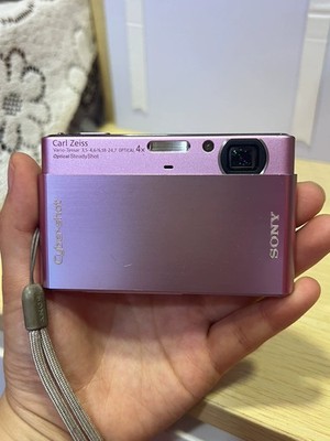 SONY Cyber Shot DSC-T77 Digital Camera Pink 10.1MP 4.0x Optical Zoom