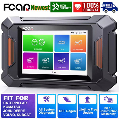 Heavy Duty Truck Construction Machinery OBD Scanner Diagnostic for CAT John Deer
