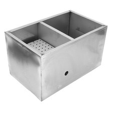 Grease Trap 400x250x230mm Commercial Grease Interceptor Stainless Steel Wast NEW