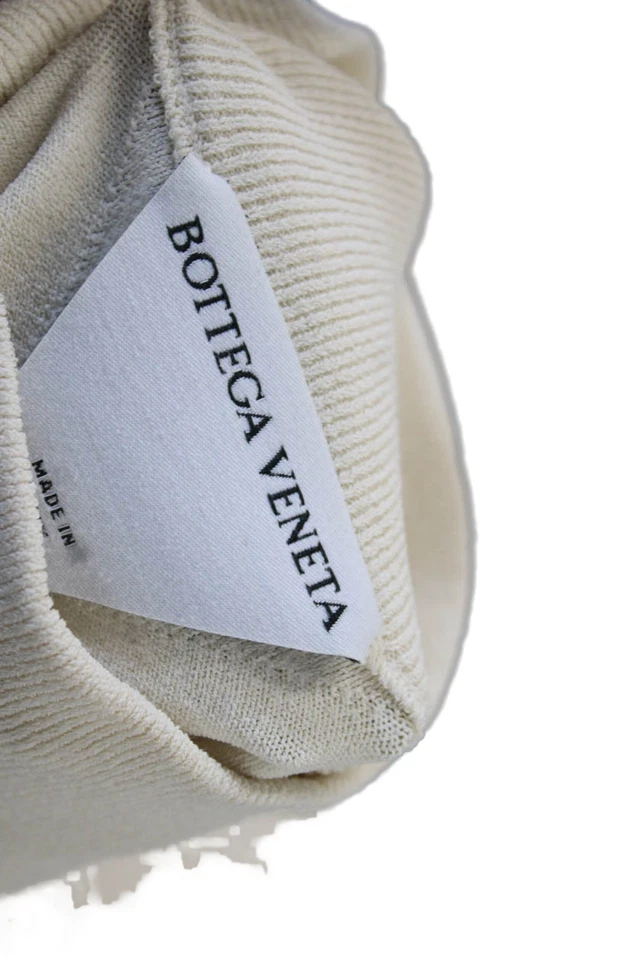 Bottega Veneta, Women Pullover Sweater Turtleneck Long Sleeve Beige Size S - Image 4 of 4