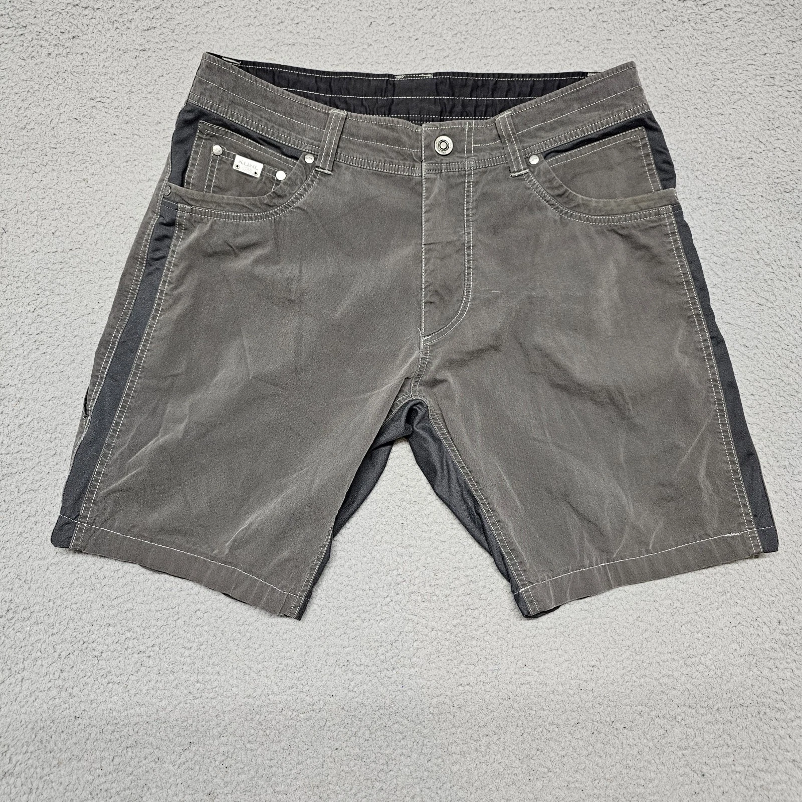 Kuhl Radikl Shorts Mens 34 Carbon Gray Hiking Climbing Outdoor Gorpcore