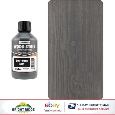 Water Based Wood Stain for Crafts, Driftwood Grey 8.5oz - Eco-Friendly Finish