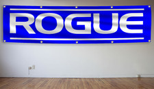Rogue Fitness Falg Banner 2X8Ft Barbell Workout Equipment Gym Garage