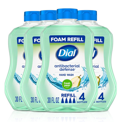 Antibacterial Defense Foaming Hand Soap + Aloe, Fresh Pear Scent, 30 Fl Oz Hand 