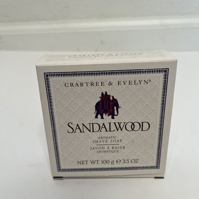 NIB Crabtree & Evelyn Sandwood Aromatic Shave Soap