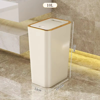 Geruchsdichter One-Touch Mülleimer Modern Kunststoff Bad Küche Eimer Slim