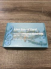 Live Sound Card Wired Condenser Microphone Micro Phone