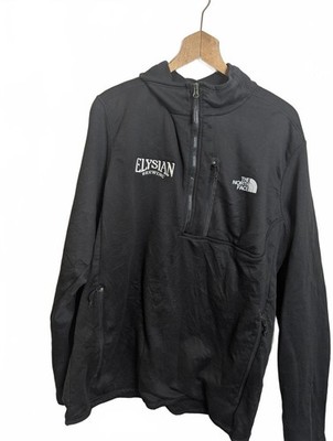 The North Face 1/4 Zip Fleece Herren Large schwarz Elysian Brewing Logo Pullover