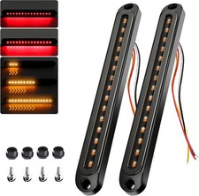 2PCS 12V-24V 30 LED Tail Lights Red  Yellow Trailer Brake Light Turn Signal Tra