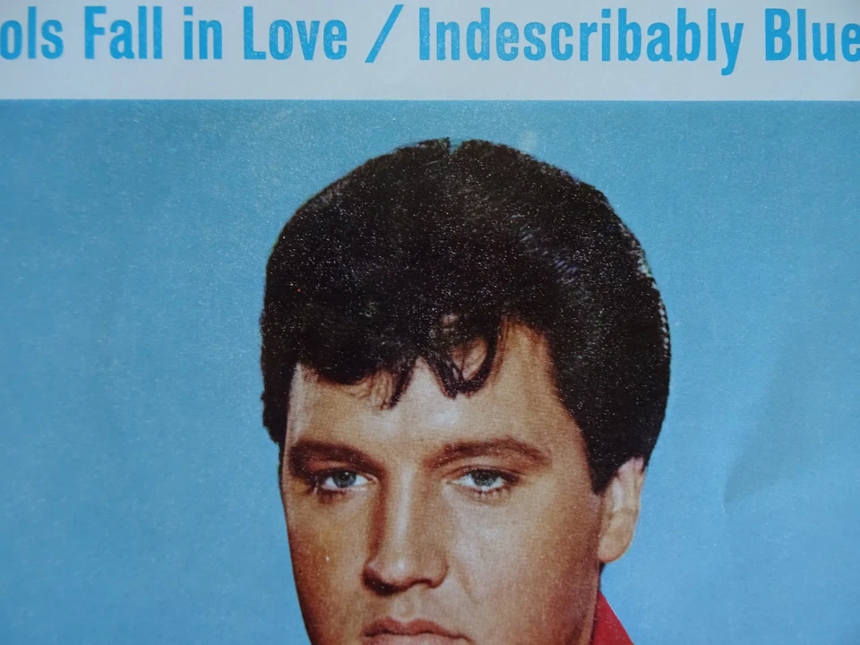 Elvis Sings - Fools Fall In Love - Indescribably Blue - 7" Single 1967 - image 2 of 4