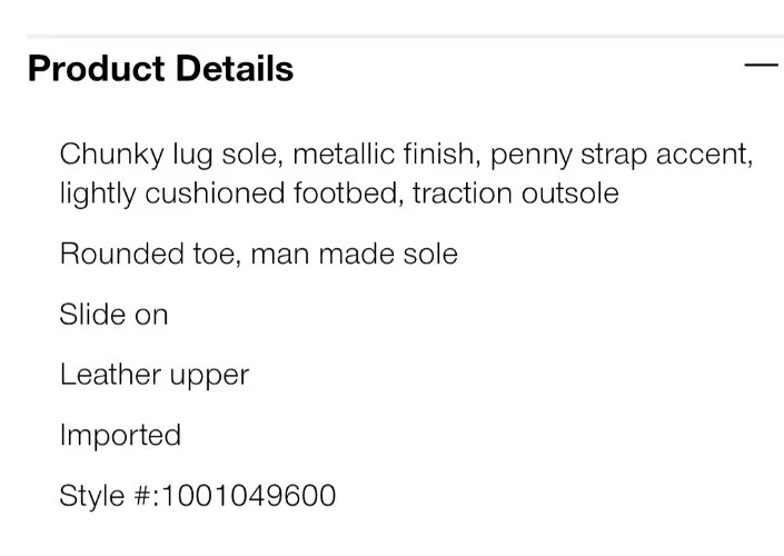 Mocasín Rebecca de cuero rebelde de lujo con punta redondeada en plata talla 7,5 M nuevo Foto 4 de 4