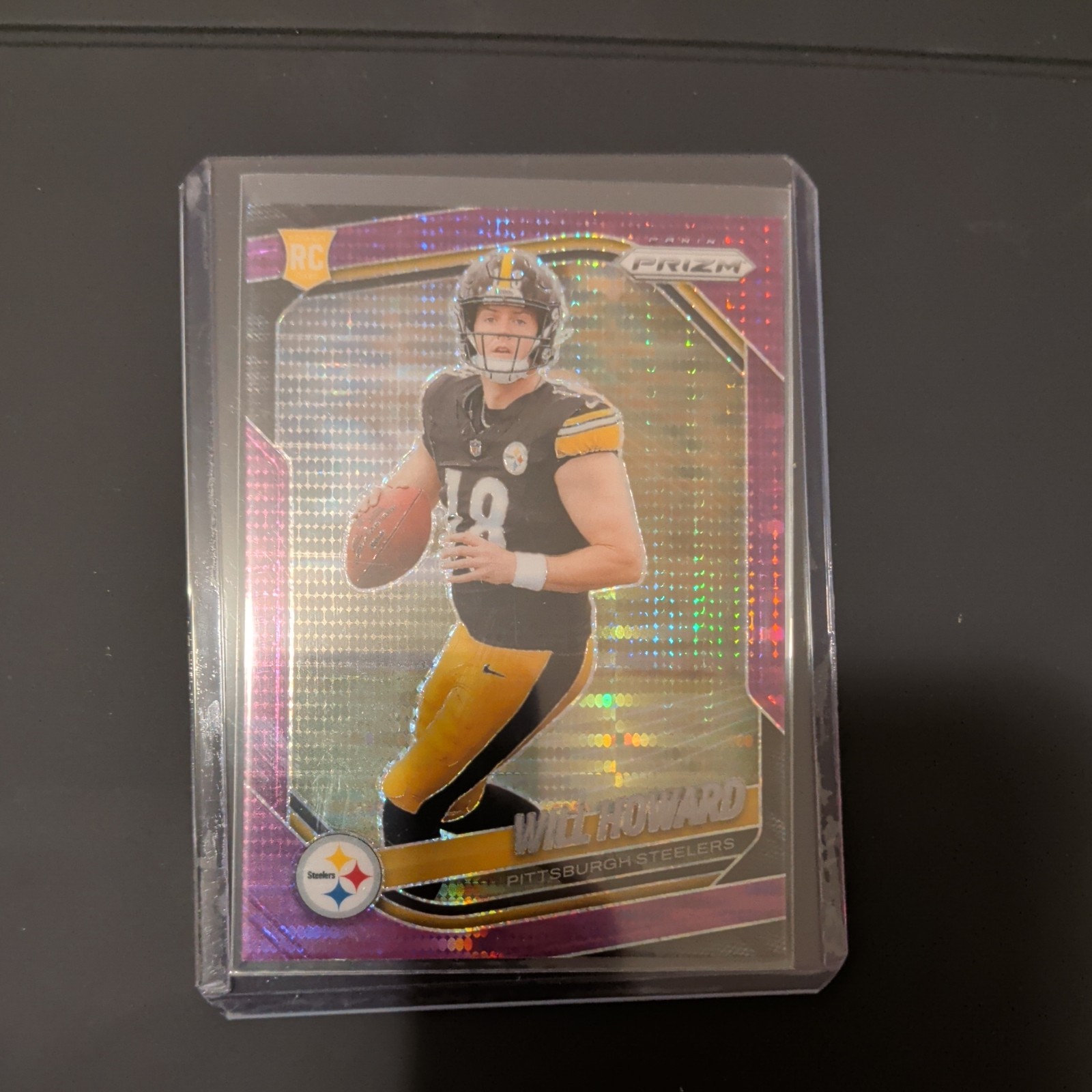 2025 Panini Prizm - Rookies Will Howard #367 Purple Pulsar Prizm (RC)