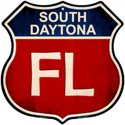 South Daytona Florida Highway Shield Metal Sign