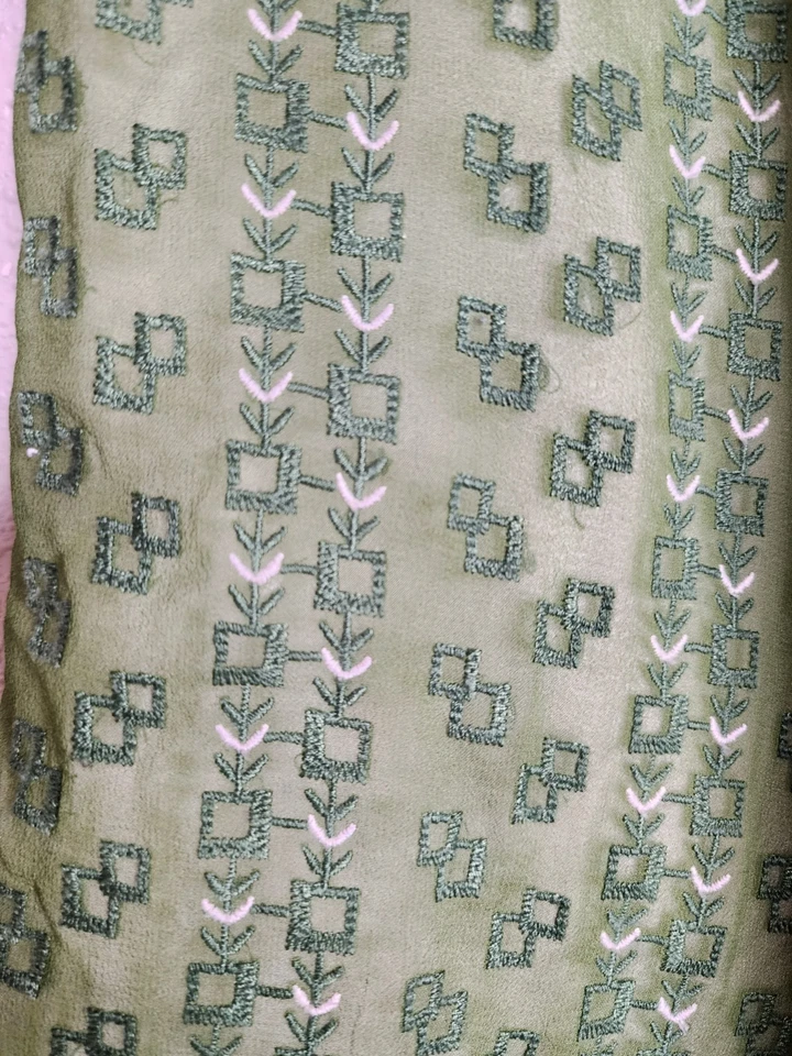 Falda de seda plisada Tocca en verde talla 6 Foto 4 de 4