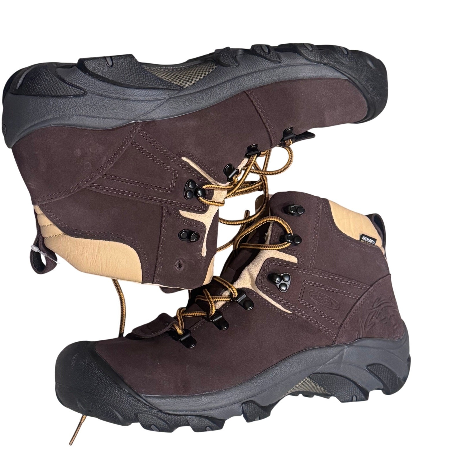 Keen Men’s Pyrenees Waterproof Breathable Hiking Boots Brown Size 12 NWOB image 3