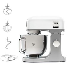 Kenwood KMX750WH KMIX Impastatrice Planetaria con Ciotola con Manico in Acciaio