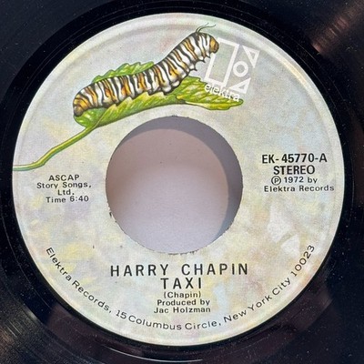 Harry Chapin - Taxi / Empty - 1972 Vinyl 7'' - VG