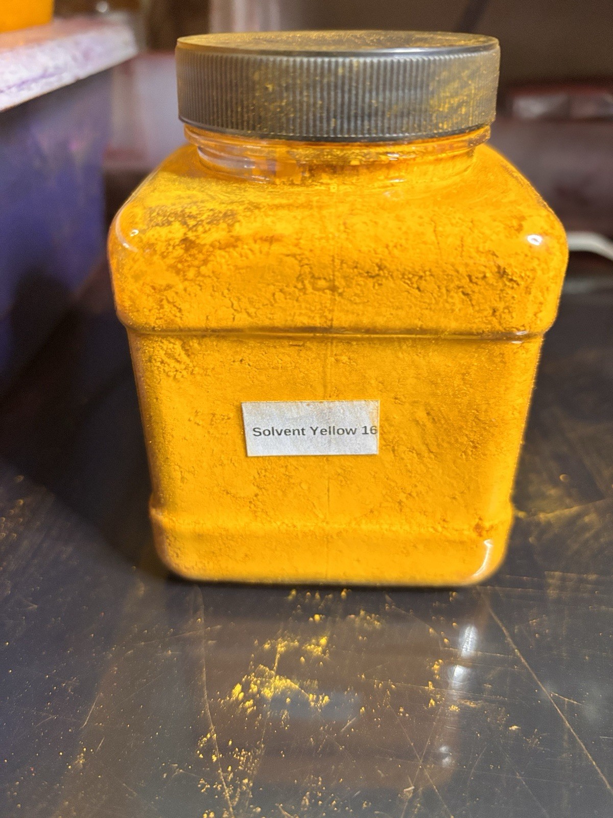 Solvent Yellow 16 Dye Powder 132 Grams 16 fl oz jar