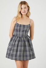 NWT NEVER WORN Women’s Plaid Fit & Flare Cami Dress FOREVER 21 Size: Small 