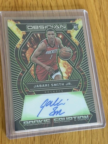 2022 Panini Obsidian Basketball Electric Etch Green Jabari Smith Jr. #RE-SHR