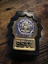 NYPD Police Detective Shield And Clip Holder