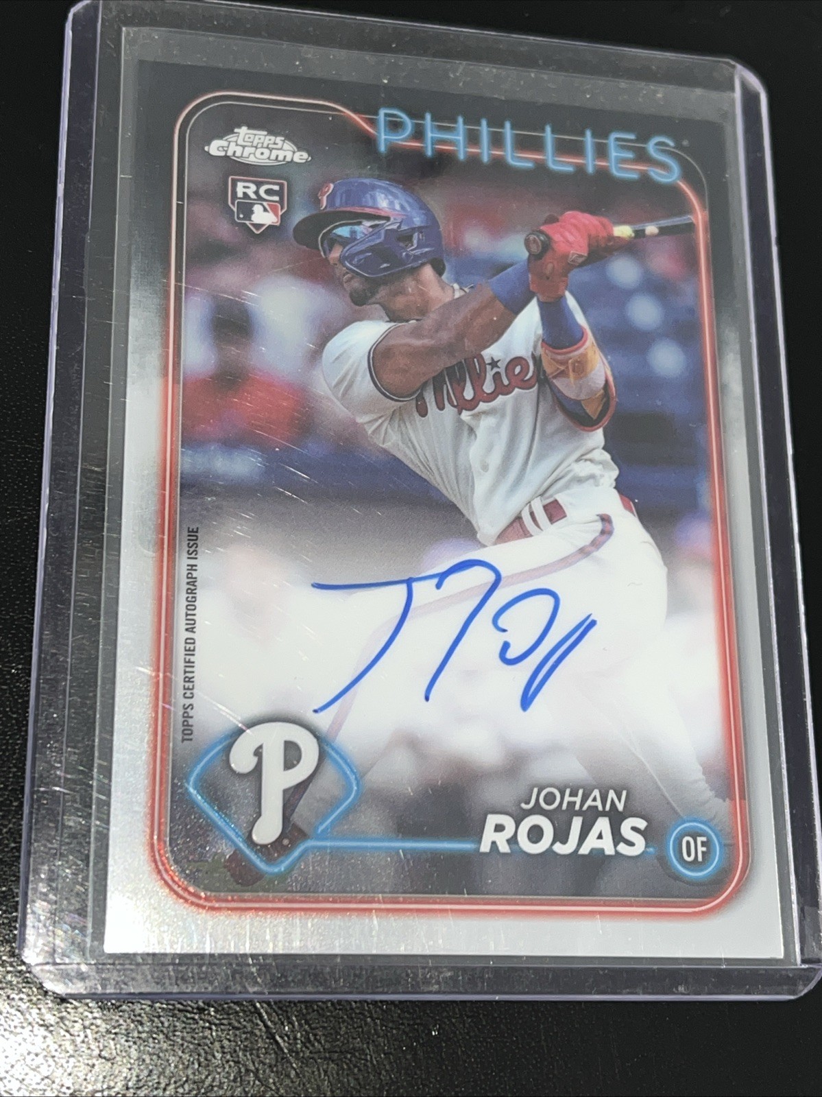 2024 Topps Chrome Update Series - Autographs Johan Rojas #RA-JRO (AU, RC)