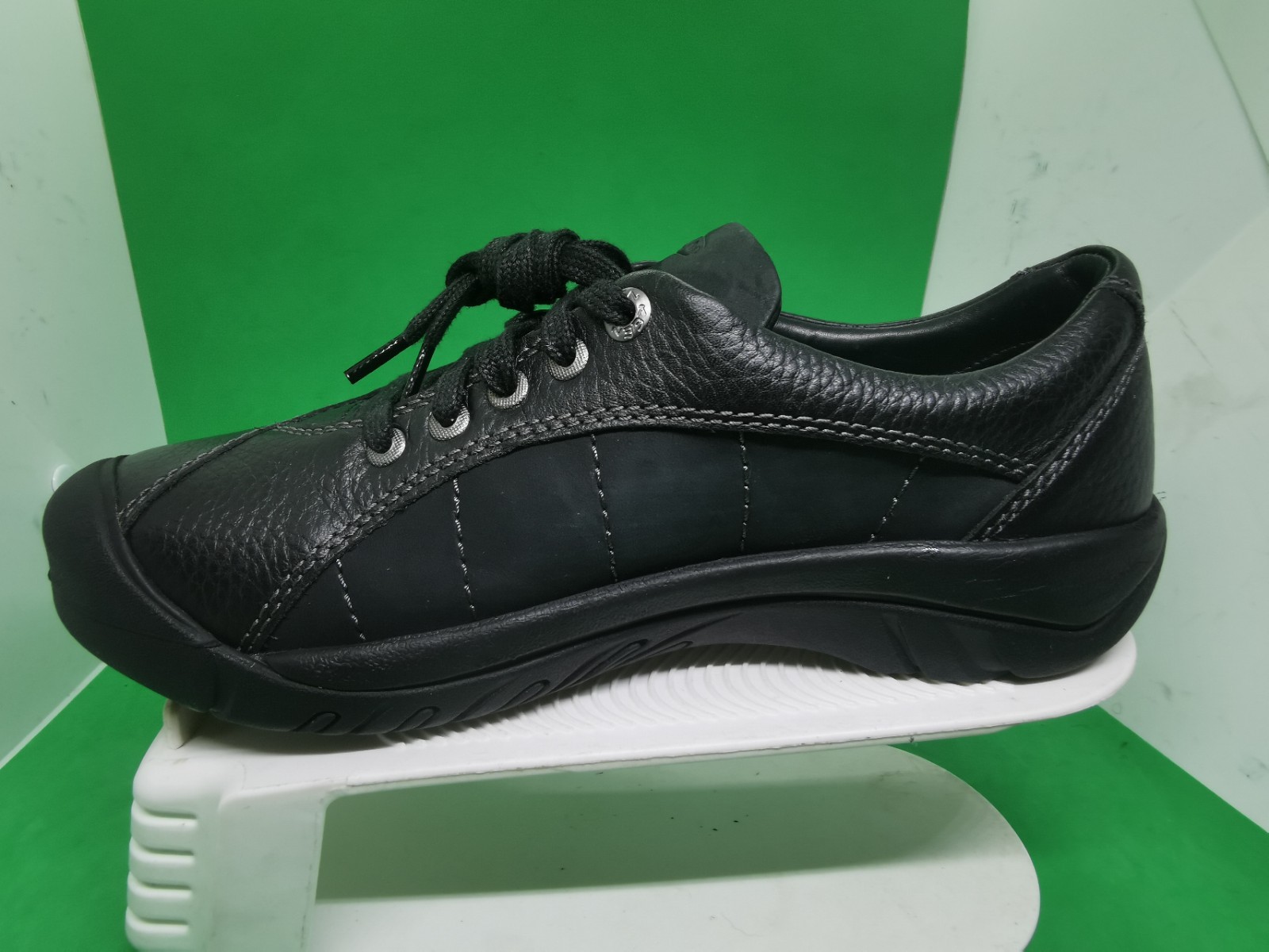 Scarpe stringate Keen donna Presidio pelle nera taglia 9 5 escursionismo lavoro 1011400