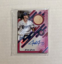 2025 Topps Pristine Baseball - Josh Jung Pink Refractor Auto Relic /15 #PPAR-JJ
